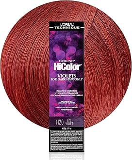 L'Oréal Technique HiColor Violet & Blacks Permanent Hair Color - Anti-Breakage Ceramide R Complex, Multi-Lift with No Brassiness, For Dark Bases, Long Lasting Color