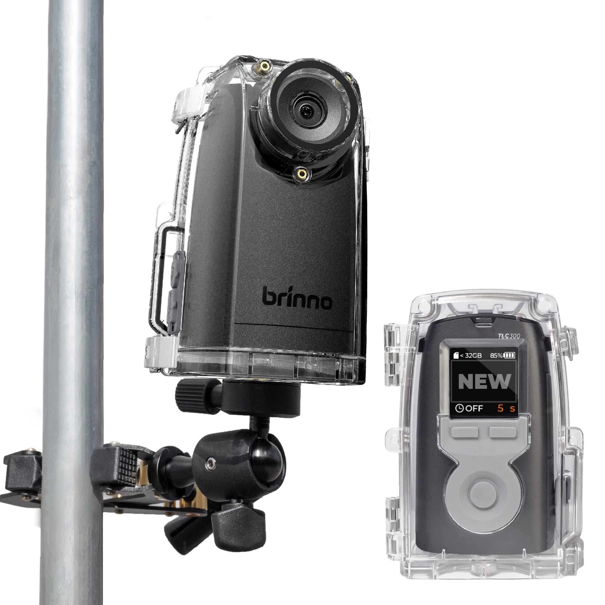 Brinno BCC300-C Clamp Mount Bundle, Timelapse Camera, FHD1080P, 118° View, 10...