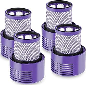 4 Pack V10 Filters Replacement for Dyson V10 Cyclone Series, V10 Absolute, V10 Animal, V10 Motorhead, V10 Total Clean, SV12, Replaces Part # 969082-01
