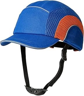 MOHEENLightweight Safety Bump Cap - Breathable Baseball Style Protective Hat with Reflective Stripes