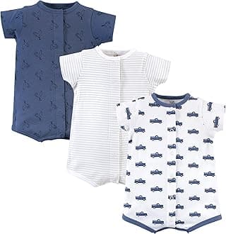 Touched by Nature baby-boys Organic Cotton Rompers