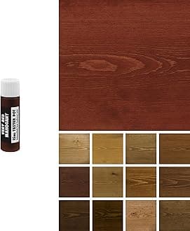 Wood Stain Water-Based - (Very Red Mahogany) – Non-Toxic, Eco-Friendly & Quick Drying - Easy-to-Apply, Concentrated Formula for All Wood Types – 15ml Tester Pot