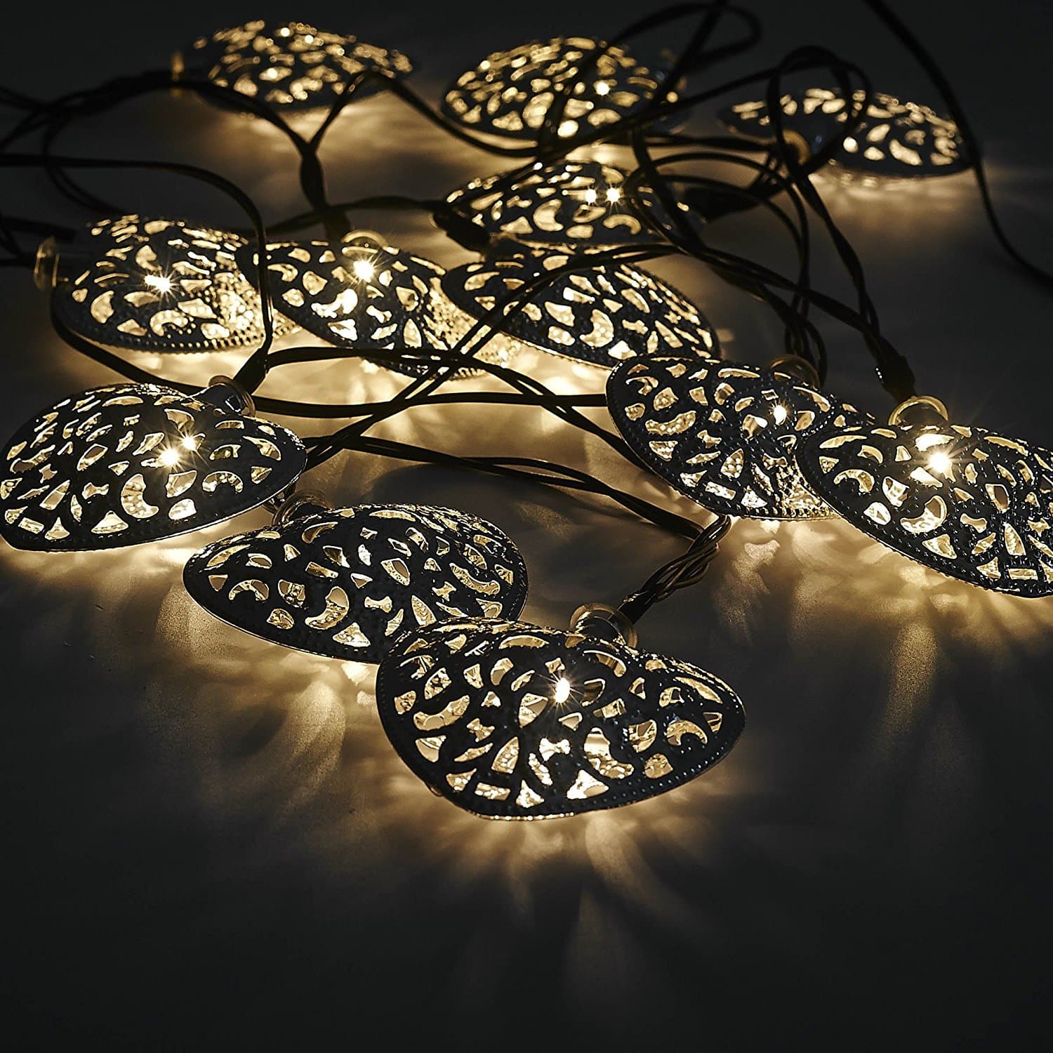 Solarize ® 12 Heart String Solar Lights