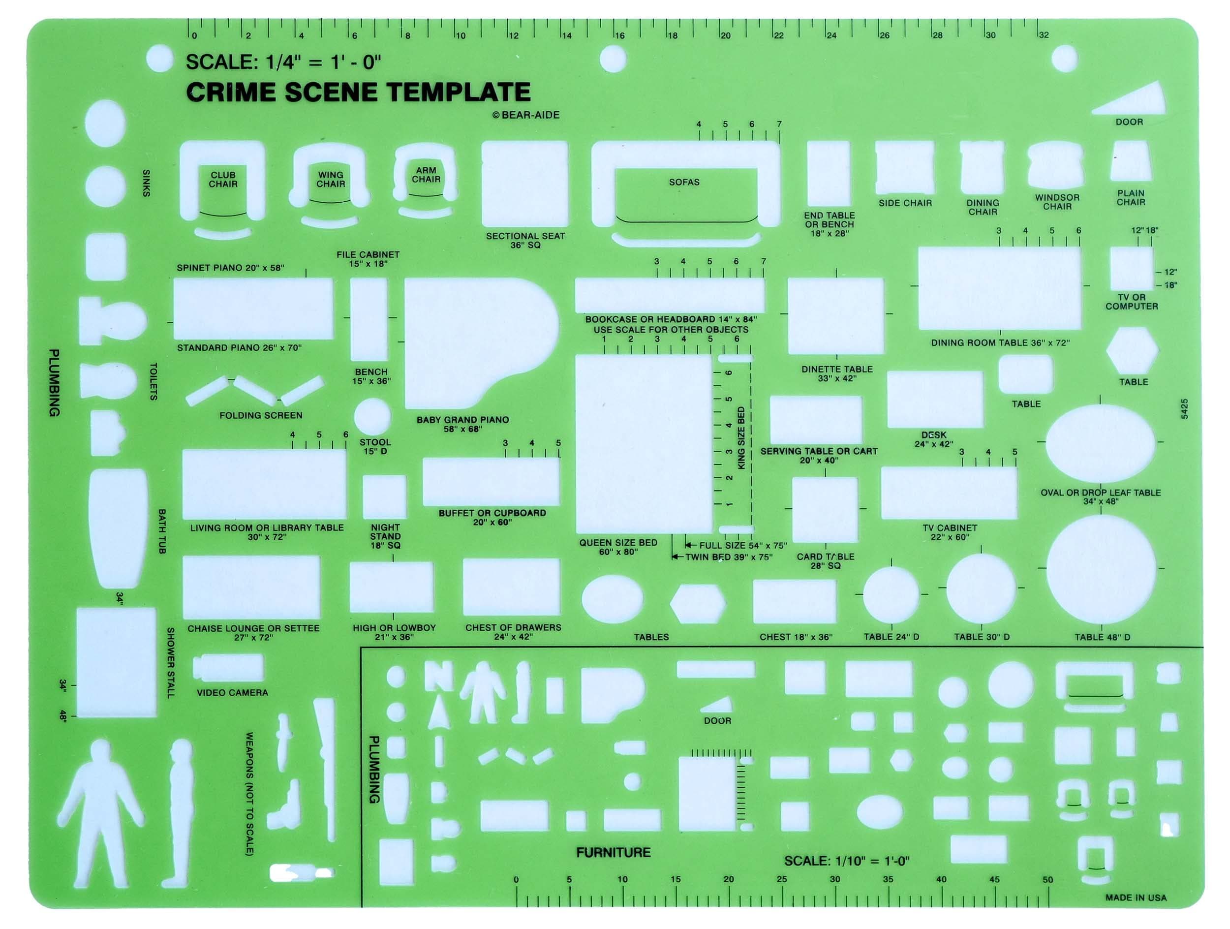 Crime Scene Drawing Template