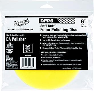 Meguiar's DFP6 6 Inch DA Foam Polishing Disc Yellow
