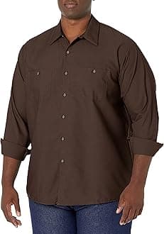 Red Kap Men's Men's Long Sleeve Enhanced Visibility Work Shirt Shirt (Pack of 1)