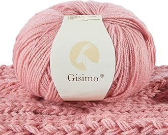 Gisimo 100% Inner Mongolian Cashmere Yarn Luxurious Hand Knitting Yarn Home Necessity for DIY Crafts
