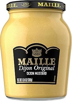 Mustard Dijon Original 6 Count for Marinades, Mustard Sauces and Tasty Recipes Gluten Free and Kosher Certified 13.4 oz