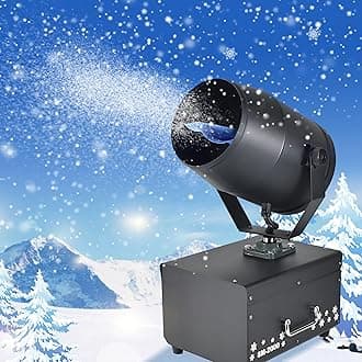 Shaking Head Snow Machine for Outdoors or Indoor,2000W Snow Making Machine Suitable for Christmas, Birthday Party or Stage Snowflake Effect