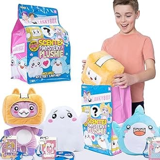 LankyBox 11" plush Scented Mystery Plushies Scented Plush with Surprise Lanyard Inside, Officially Licensed Merch