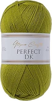 Utopia Crafts DK Double Knitting Yarn 100g (1, Olive Oil)