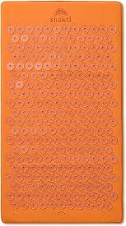 Acupressure Mat for Relaxation, Massage Muscles, Aid Sleep & Unlock Inner Tension, Similar to Acupuncture, No Needles Required, Organic Cotton Certified (Premium, Level 1 Amber)