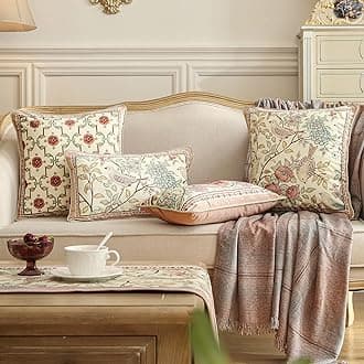 Velvet Euro Sham Decorative Throw Pillow Covers Set Soft Durable Cushion Cases Pillowcase for Couch Bedroom Car Living Room 4 PCS