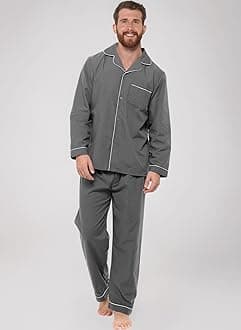 Strong Souls Mens Pyjamas Traditional 2 Piece Pjs