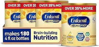 Enfamil NeuroPro Baby Formula, Brain Building Duo DHA & MFGM, Exclusive Immune Supporting HuMO6 Blend, Powder Infant Formula, Baby Milk, 28.3 Oz , Pack of 4