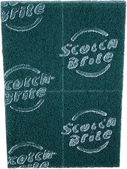3M Scotch-Brite General Purpose Scrubbing Pad 9650, 3 in x 4.5 in, 40/Box, 2 Box/Bundle, Green