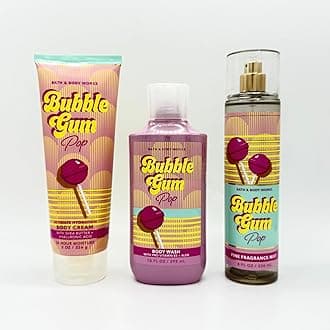 Bubble Gum Pop Bath & Body 3-Piece Bundle | Ultimate Hydration Body Cream, Body Wash and Fine Fragrance Mist