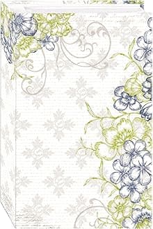 Pioneer 3-Ring Photo Album 504 Pockets Hold, 4" x 6" Photos, Cobalt Breeze Design