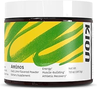 Essential Amino Acids Powder - Amino Acids Supplement for Muscle Recovery, Essential Amino Energy Without Caffeine, EAAs Amino Acids Powder, BCAAs Amino Acids - 30 Servings, Cool Lime