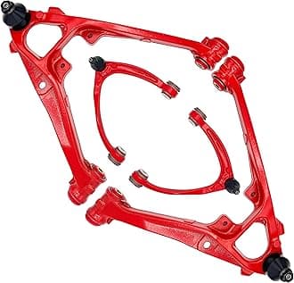 Front Lower & Upper Control Arms for Chevy Silverado 1500 GMC Sierra 1500 Suburban 1500 Yukon XL 1500 Avalanche Yukon Tahoe EXT, Front End Control Arms Suspension Kit with Assembly Replacement (4pc)