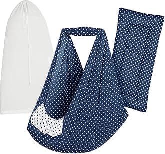 Baby Cradle Set Swing/Jhula (Thottil Cloth, Palna, Dolna) | Hanging Cradle Cloth with Removable Bed and Mosquito Net | Up to 15 kg | CRA-Navy DOT