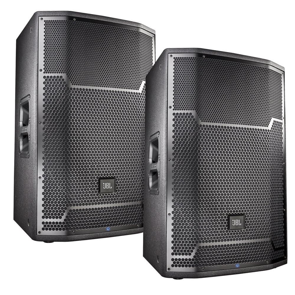 JBL PRX715 Powered PA Speaker Pair Bundle
