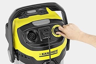 Kärcher MV 6 P - Aspiradora (2000W, 220 - 240V, Tambor, Bagless, Negro, Amarillo, Hogar)