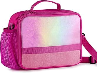 Kids Lunch Box Insulated Kids Lunch Bag for School,Lunch Box for Girls Kids with Adjustable Shoulder Strap,Girls Lunch Box with Durable Zipper Pockets ,Keep Food Cold&Warm for Long Time (pink)