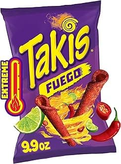 Takis Fuego Hot Chili Pepper And Lime Rolled Tortilla Chips 310 g