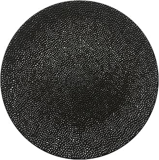 13inch Round Plastic Charger Plates,Set of 8,Charger Plates for Dinner,Wedding,Party,Event Decoration. (Bubble Biack) …