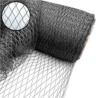 Extra Strong Woven Mesh Garden Netting Heavy Duty Anti Bird Pond Fruit, Pea Plant Protection Professional Grade. Various Sizes (6m Wide, 30m Long)