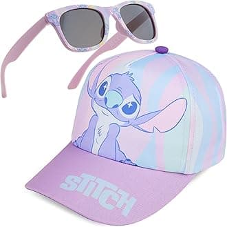 Get Trend Sunglasses Baseball Cap Set for Girls Breathable Adjustable Summer Sun Hat and UV400 Kids Sunglasses Summer Kids Travel Essentials