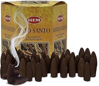 Palo Santo Backflow Incense Cones For Waterfall And Mat Bundle Inciensos Aromaticos|Incienso|Inciense|Insienso