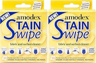 Amodex 10029 Stain Swipe Surface Cleaner Towelettes 10/Pkg, Оne Расk, None, Count (Pack of 2)