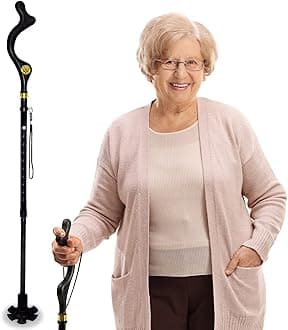 The Original Campbell Posture Cane Foldable Walking Cane for Men and Women - FSA/HSA Eligible - Editorial Recommended - As Seen on TV