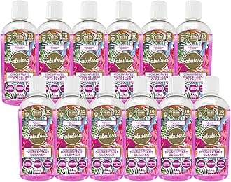 4 in 1 Concentrated Antibacterial Disinfectant All Purpose Cleaner, 220ml, 12 pack, Fabventus