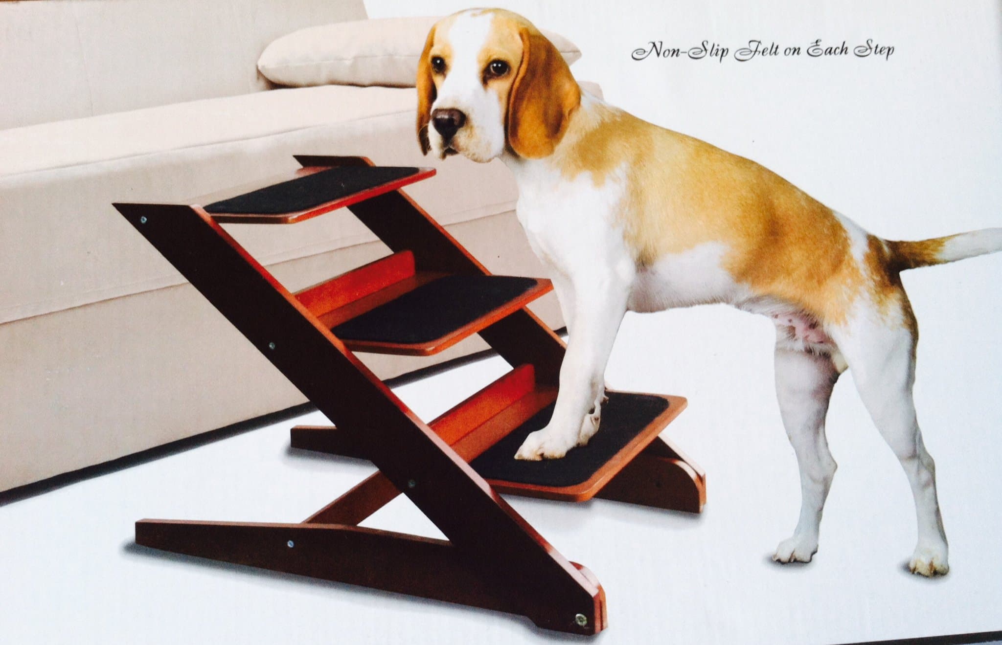 3-step Foldable Wood Pet Steps