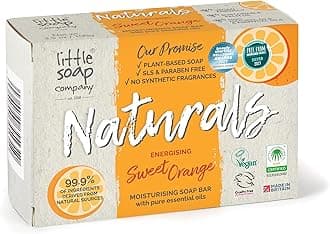 Natural Range - Sweet Orange Bar Soap, 100g | Vegan, Cruelty Free, Eco Friendly Hand, Face & Body Soap Bar | Antibacterial Natural Soap with Essential Oils, No SLS or Parabens