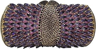 Sparkly Crystal Clutch Purse for Women Evening Bags with Spikes Wedding Party Rhinestone Clutch Handbag,Mini