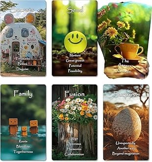 Trikendou Intuition Oracle Cards Deck, A 78-Card Deck for Clarifying and Sing...