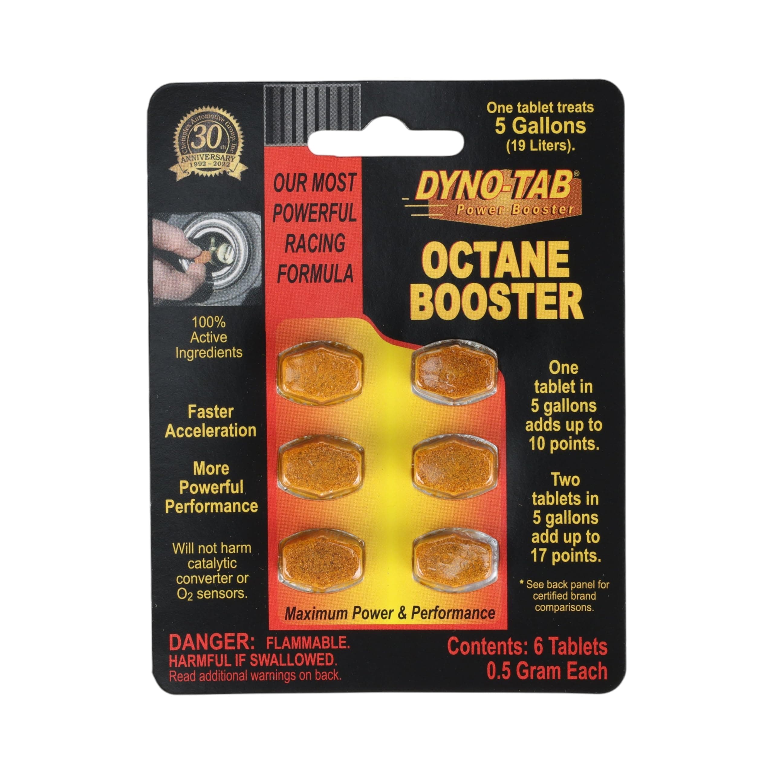 Dyno-tab Octane Booster 6-tab Card (2)