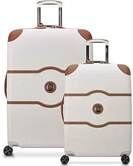 DELSEY PARIS Chatelet Air 2.0 Hardside Luggage with Spinner Wheels, Angora, 2 Piece Set, (24/28)