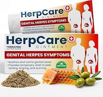 - Herpes Genital Treatment | Herpcare Fast Acting Ointment | Can be Used on Cold Sore | Homeopathic Medicine | Soothes Itching, Tingling & Burning | Relief from The Symptoms of Genital Sore