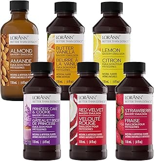 Variety Bakery Emulsion: Multiple Flavors, Perfect for Enhancing Baking Variety in Cakes, Cookies & Desserts, Gluten-Free, Keto-Friendly, Baking Essential for Your Kitchen, 4oz per Bottle