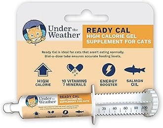 Pet | Ready Cal for Cats 100cc | High Calorie Supplement | Cat Weight Gainer and High Calorie Booster | 10 Vitamins, 7 Minerals & Omega Fatty Acids (for Cats 100cc)