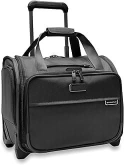 Briggs & Riley 2-Wheel Cabin Bag, Black,16-inch Baseline Underseat Cabin Bag