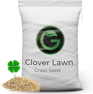 Clover Grass Seed for Lawns - 90% Grass with 10% White Clover Lawn Seed Mix - Low Maintenance - Natural Nitrogen Fixer - Garden Lawncare Guy