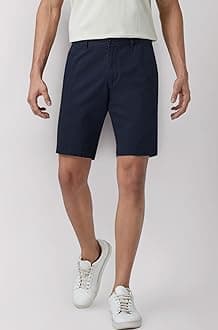 Men's Element Chino Shorts | Solid Straight Fit | 100% Cotton with Dual Pockets & Plus Sizes