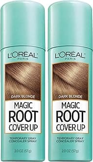 Hair Colour Root Cover Up Hair Dye Dark Blonde 2 Ounce (Pack of 2) (Packaging May Vary)