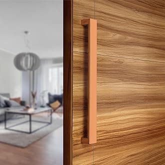 LAPO 18 inch Stainless Steel Door Handle for Main Door, Wooden & Glass Door Pull Push Handle, Main Door Handle for All Door (Hole to Hole Size 450 mm,Pack of 1)PVD Rose Gold finish | 3 Years Warranty